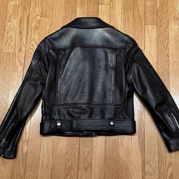 ACNE STUDIOS Belted Leather Biker Jacket - Picture 7 of 16